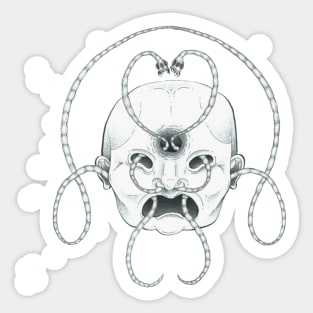 Worm Mask Sticker